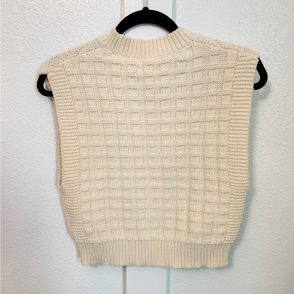 NWOT Madewell Cream Knit Sweater Size Small - Picture 8 of 16